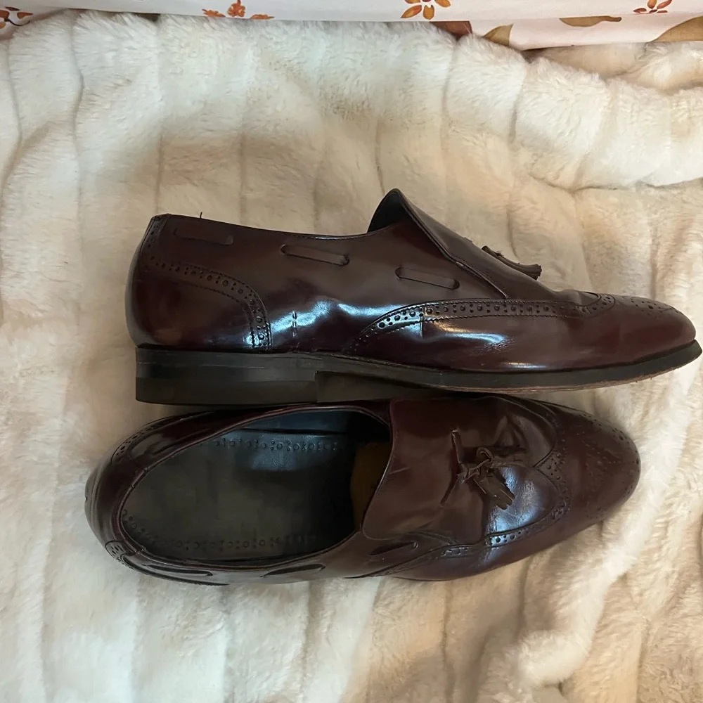 Iron Age Mens 11 Steel Toe Brown Leather Safety Goodyear Workwear Slip On Shoes